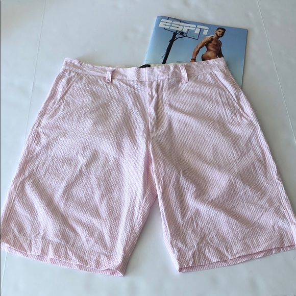 J. Crew Other - NWOT J. Crew Rivington Pink Seersucker Shorts